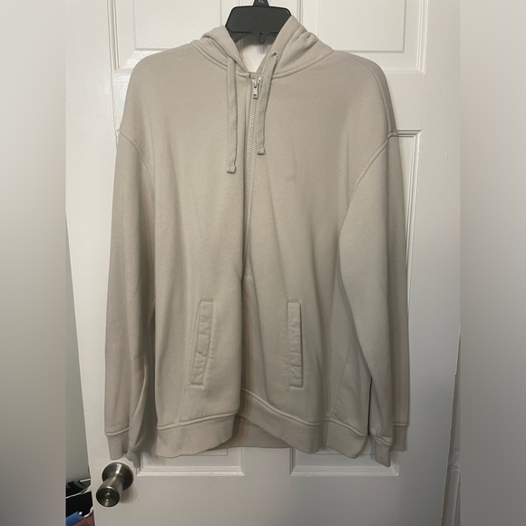 Cream H&M zip up - Picture 1 of 3